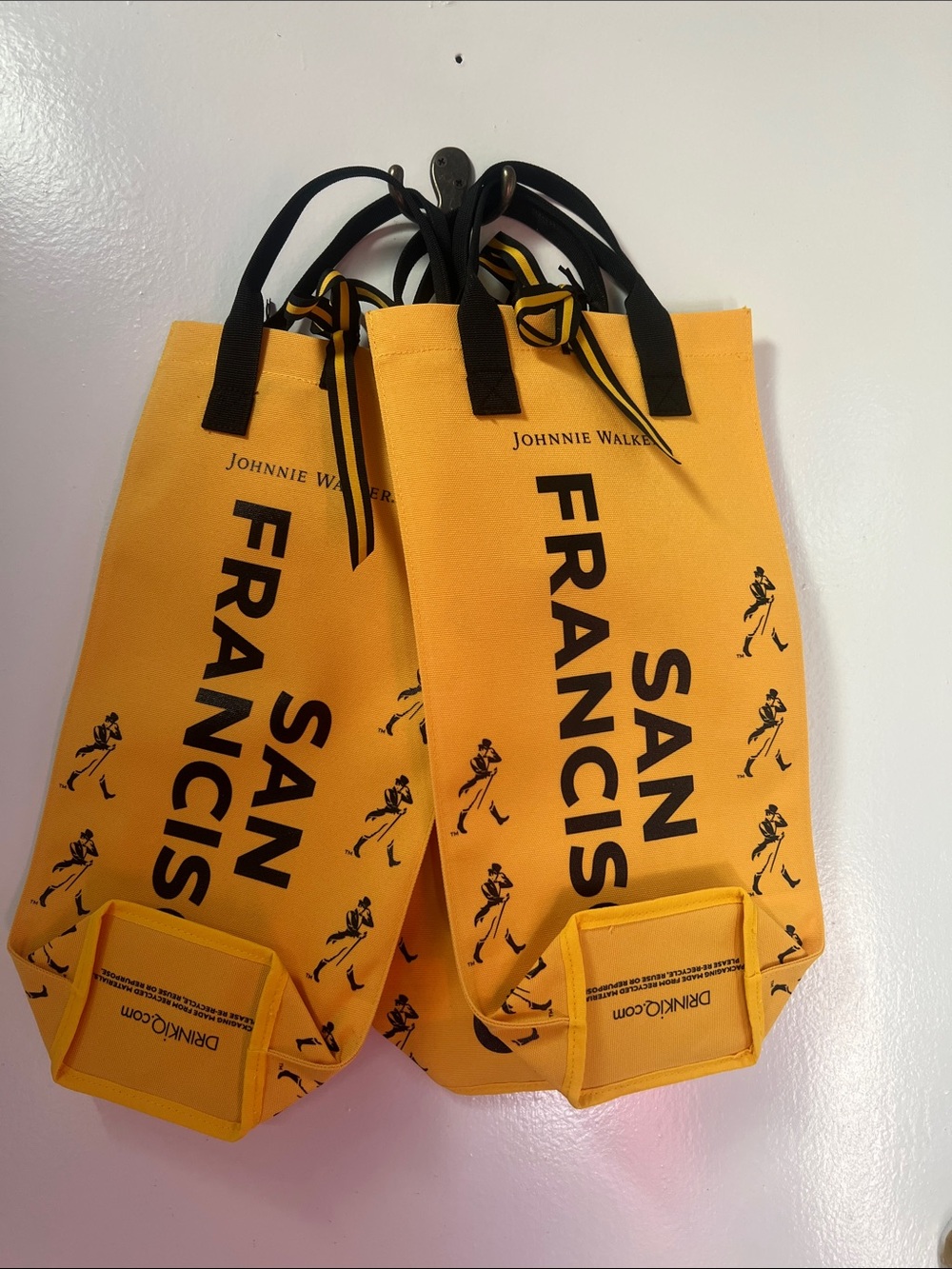 San Francis Yellow Canvas Tote Bag for Men